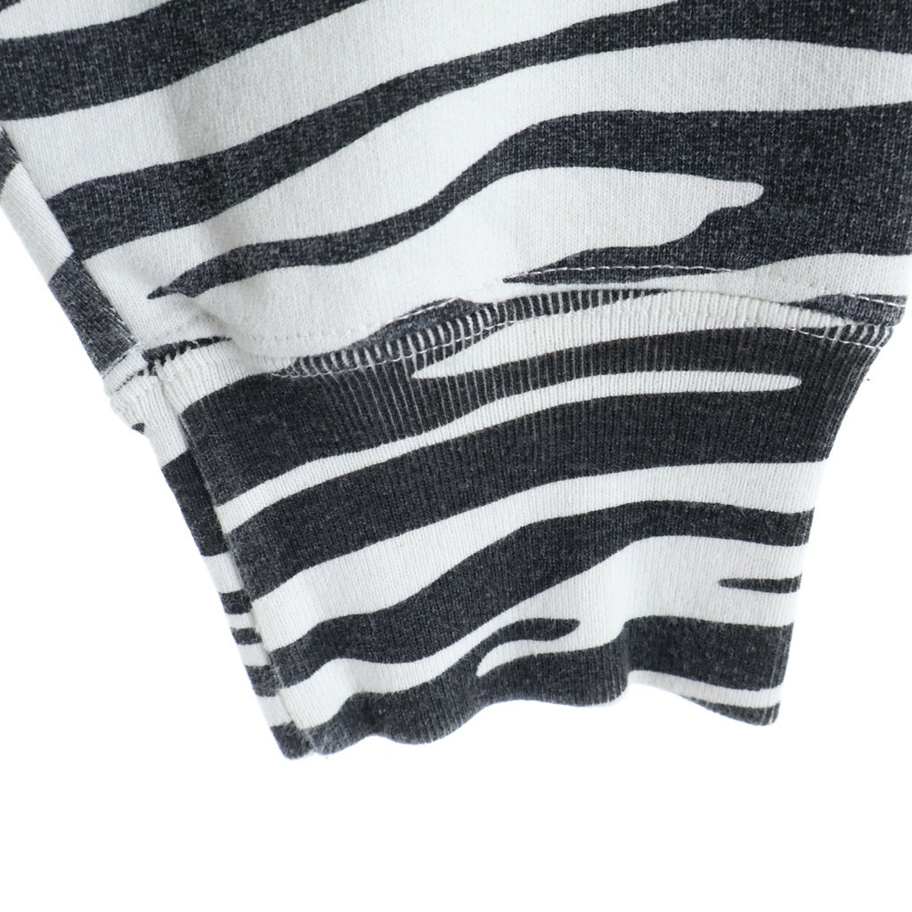 SUPREME(シュプリーム) 22AW Box Logo Crewneck Zebra ゼブラ柄 ボックスロゴ クルーネックスウェットトレーナー ブラック/ホワイト