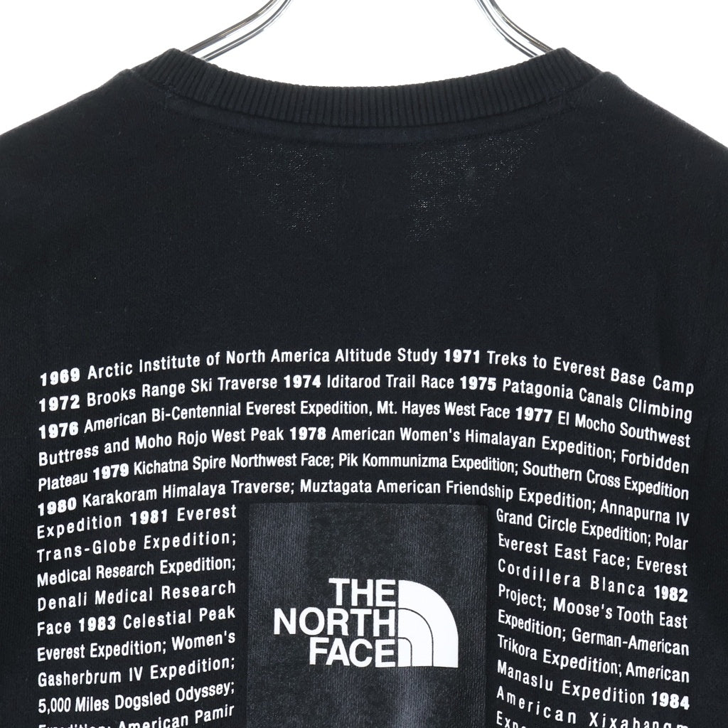 SUPREME(シュプリーム) 24SS ×THE NORTH FACE TNF Crewneck ノースフェイス ロゴプリント クルーネックスウェットトレーナー ブラック NT02411I