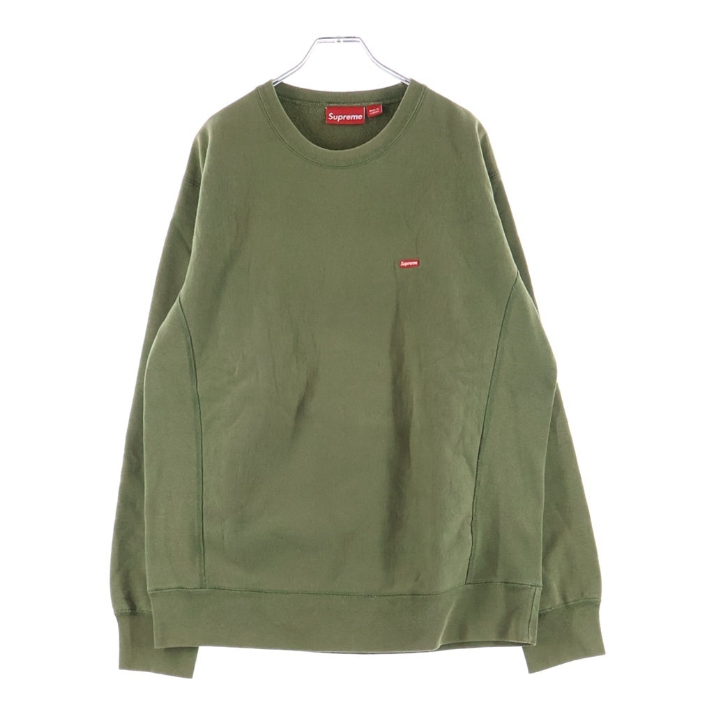 SUPREME(シュプリーム) Small Box Logo Crewneck スモールボックスロゴ クルーネックスウェットトレーナー カーキ