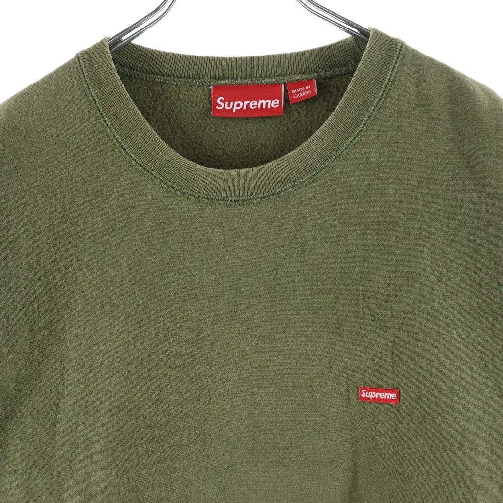 SUPREME(シュプリーム) Small Box Logo Crewneck スモールボックスロゴ クルーネックスウェットトレーナー カーキ