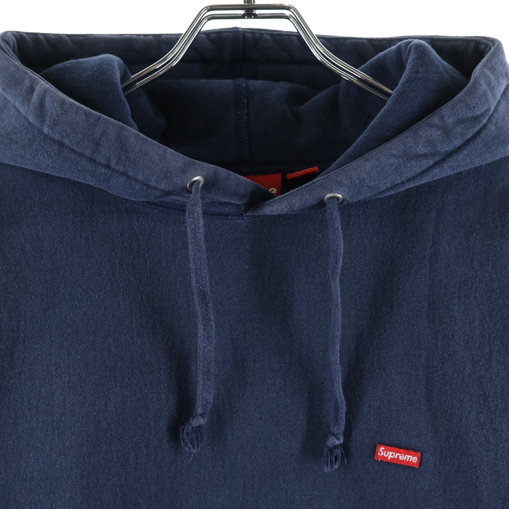 SUPREME(シュプリーム) Small Box Logo Hooded Sweatshirt スモールボックスロゴ プルオーバースウェットパーカー フーディー ネイビー