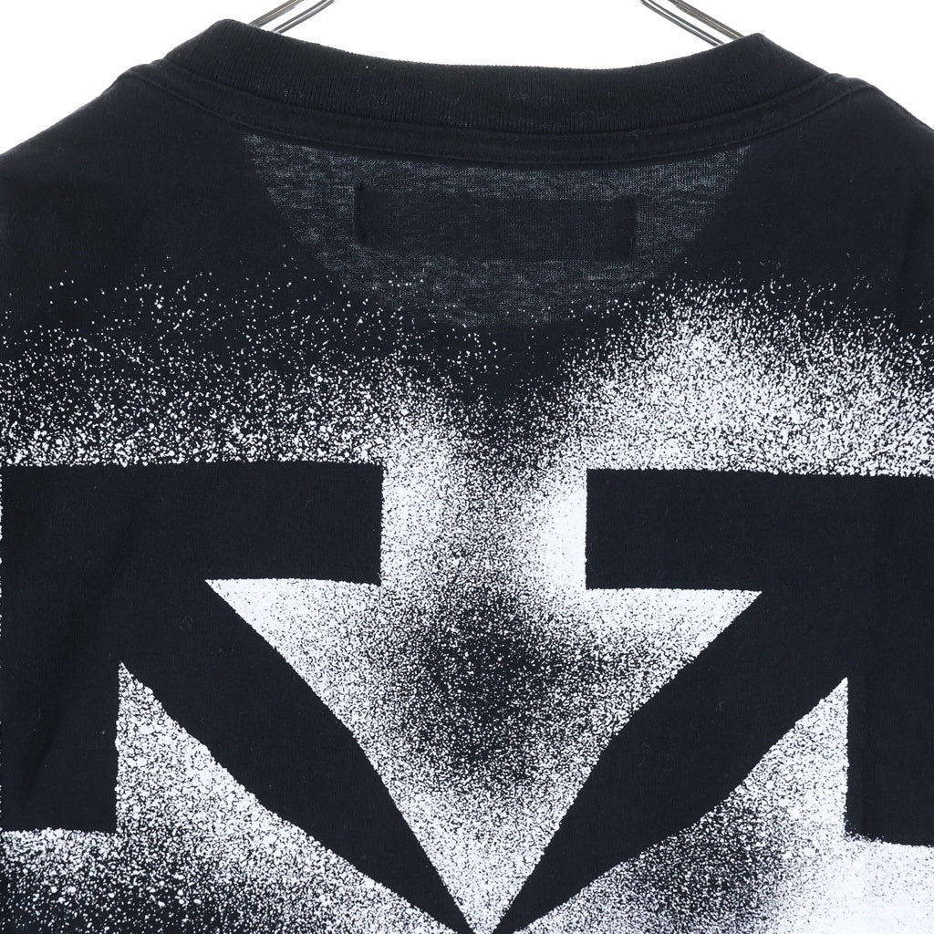OFF-WHITE(オフホワイト) 20AW STENCIL S/S TEE ステンシル ロゴプリントTシャツ 半袖クルーネックカットソー ブラック OMAA027E20JER006
