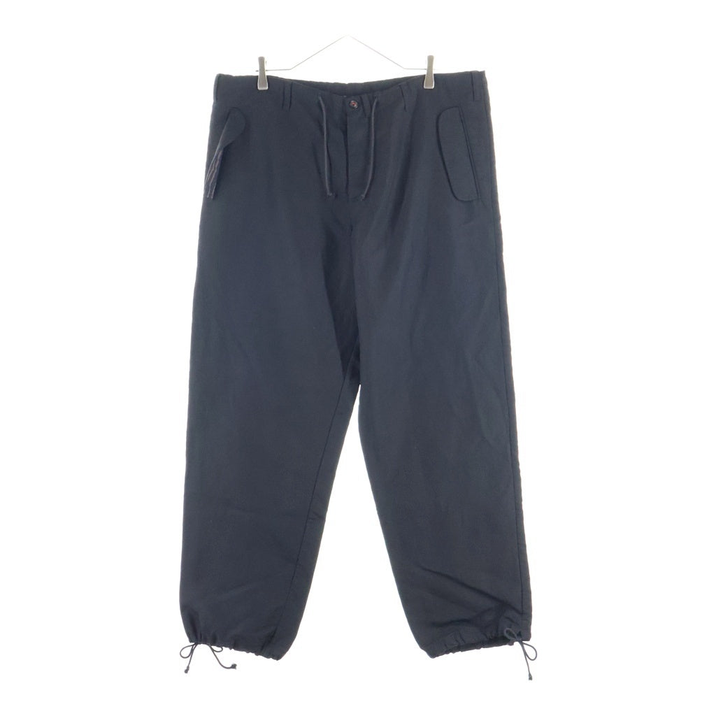 Maison Margiela(メゾンマルジェラ) 22AW レーヨン混 ストレートレッグ イージージョガーパンツ ブラック SI1KA0007 S53802