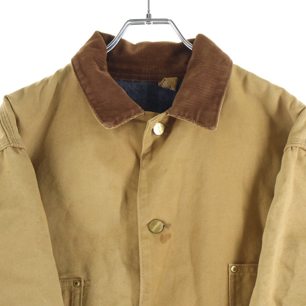 CARHARTT(カーハート) 80-90S VINTAGE MICHIGAN CHORE COAT ヴィンテージ ミシガンチョアコート 裏地ブランケット ダックカバーオール ブラウン