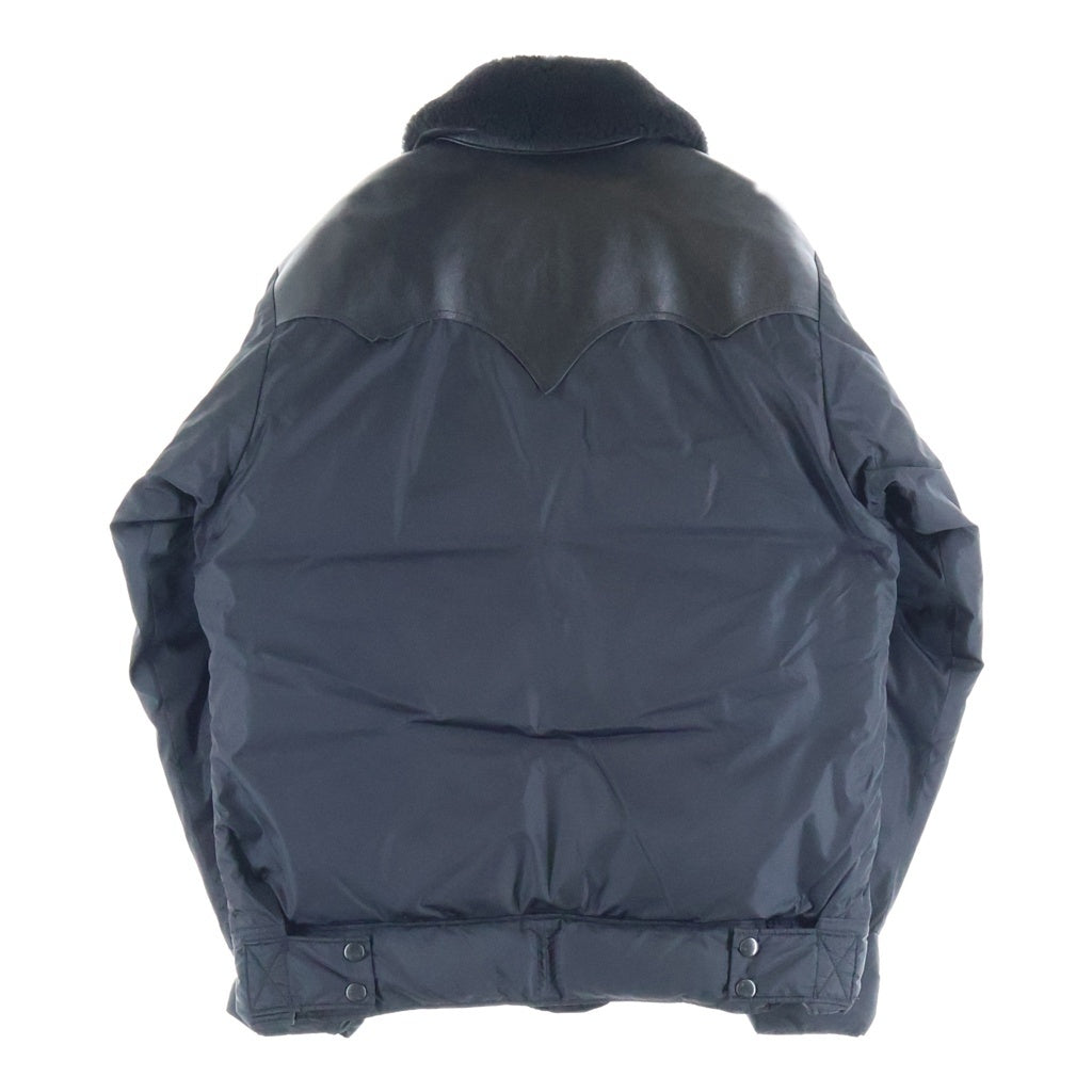 ROCKY MOUNTAIN(ロッキーマウンテン) CHRISTY JACKET クリスティ ヨークレザー 襟ボア ジップアップジャケット ブラック 450-472-22