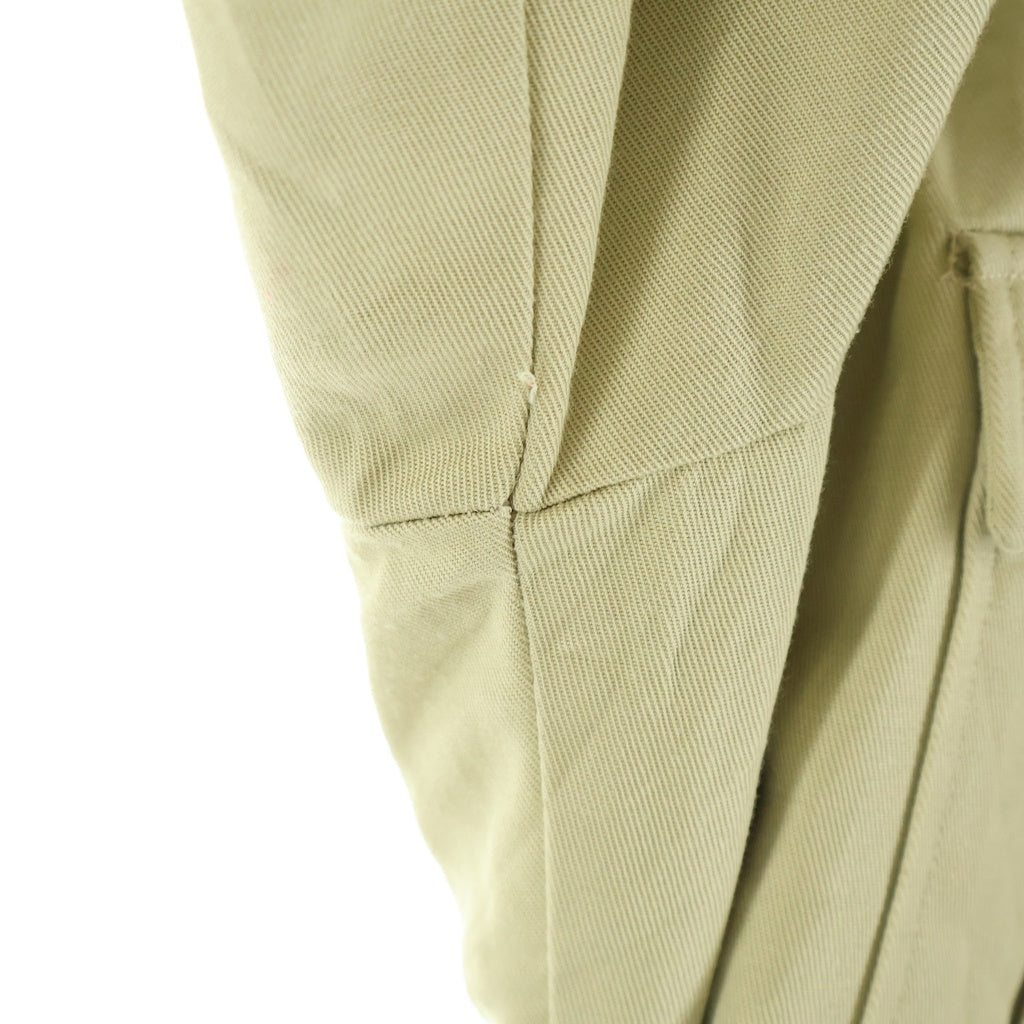 VINTAGE(ヴィンテージ) 60-70S VINTAGE H.I.S.SPORTSWEAR SAFARI JACKET ヴィンテージ 裏地ボア レザーエルボーパッチ クルミボタン サファリジャケット ベージュ/ブラウン レディース