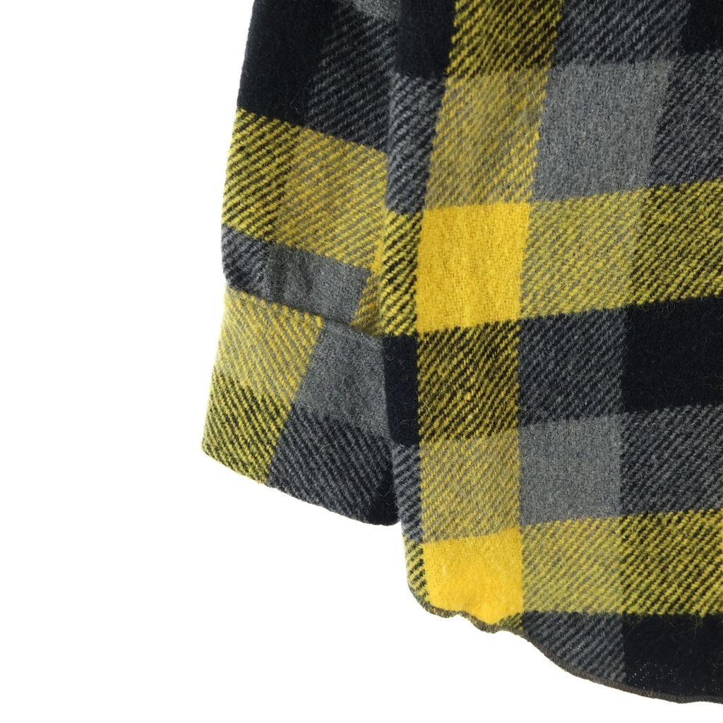 VINTAGE(ヴィンテージ) 60S VINTAGE YORKE SPORTSWEAR L/S WOOL CHECK SHIRT ヴィンテージ チェック柄 長袖ウールシャツ イエロー/ブラック