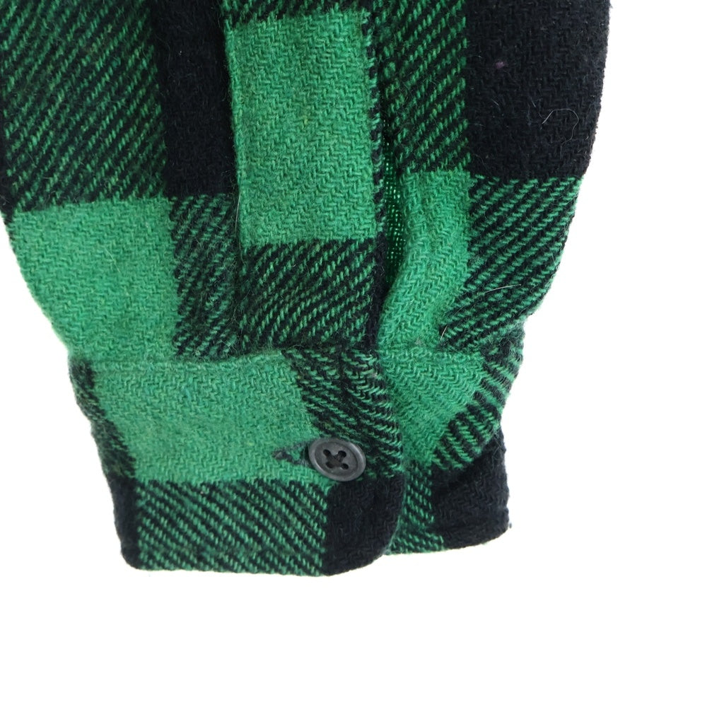 VINTAGE(ヴィンテージ) 50-60S VINTAGE PILGRIM L/S WOOL SHIRT ヴィンテージ チェック柄 長袖ウールシャツ グリーン/ブラック