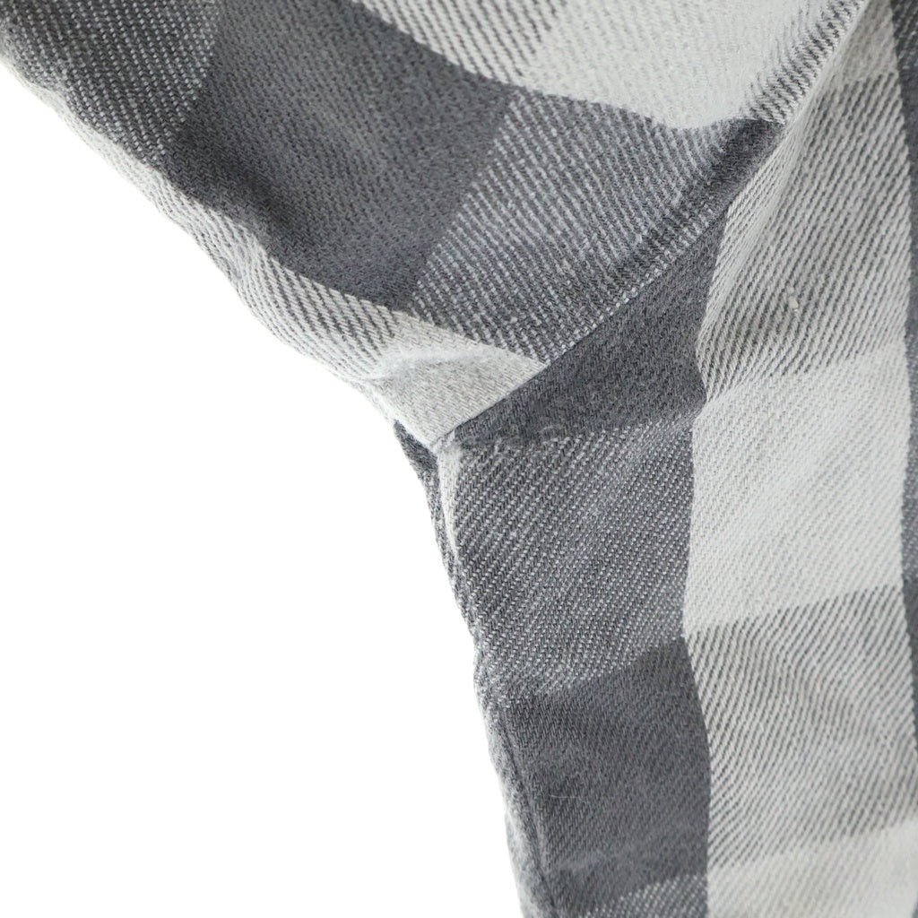 VINTAGE(ヴィンテージ) 80S VINTAGE FIVE BROTHER TALL MAN L/S HEAVY NEL-SHIRT ヴィンテージ トールマン チェック柄 長袖ヘビーネルシャツ グレー/ブラック