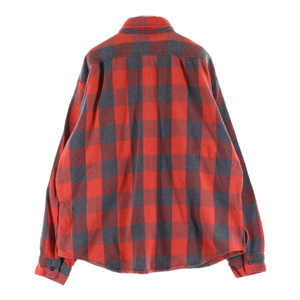 VINTAGE(ヴィンテージ) 80S VINTAGE FIVE BROTHER L/S HEAVY NEL-SHIRT ヴィンテージ チェック柄 長袖ヘビーネルシャツ レッド/ブラック