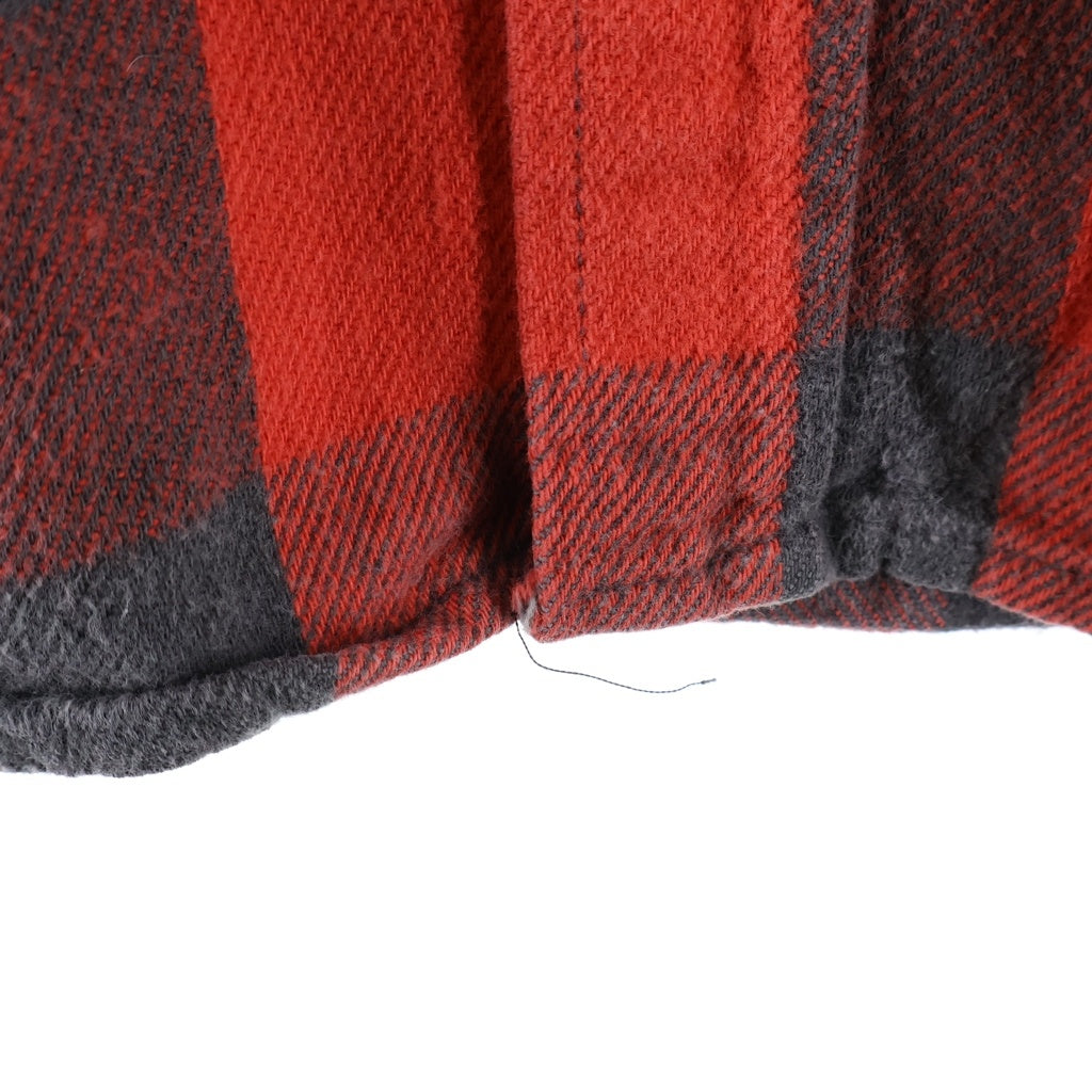 VINTAGE(ヴィンテージ) 80S VINTAGE FIVE BROTHER L/S HEAVY NEL-SHIRT ヴィンテージ チェック柄 長袖ヘビーネルシャツ レッド/ブラック