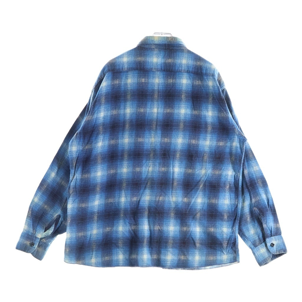 VINTAGE(ヴィンテージ) 60S VINTAGE CUSTOM TAILORED L/S PRINT FLANNEL SHIRT ヴィンテージ チェック柄 長袖プリネルシャツ ブルー