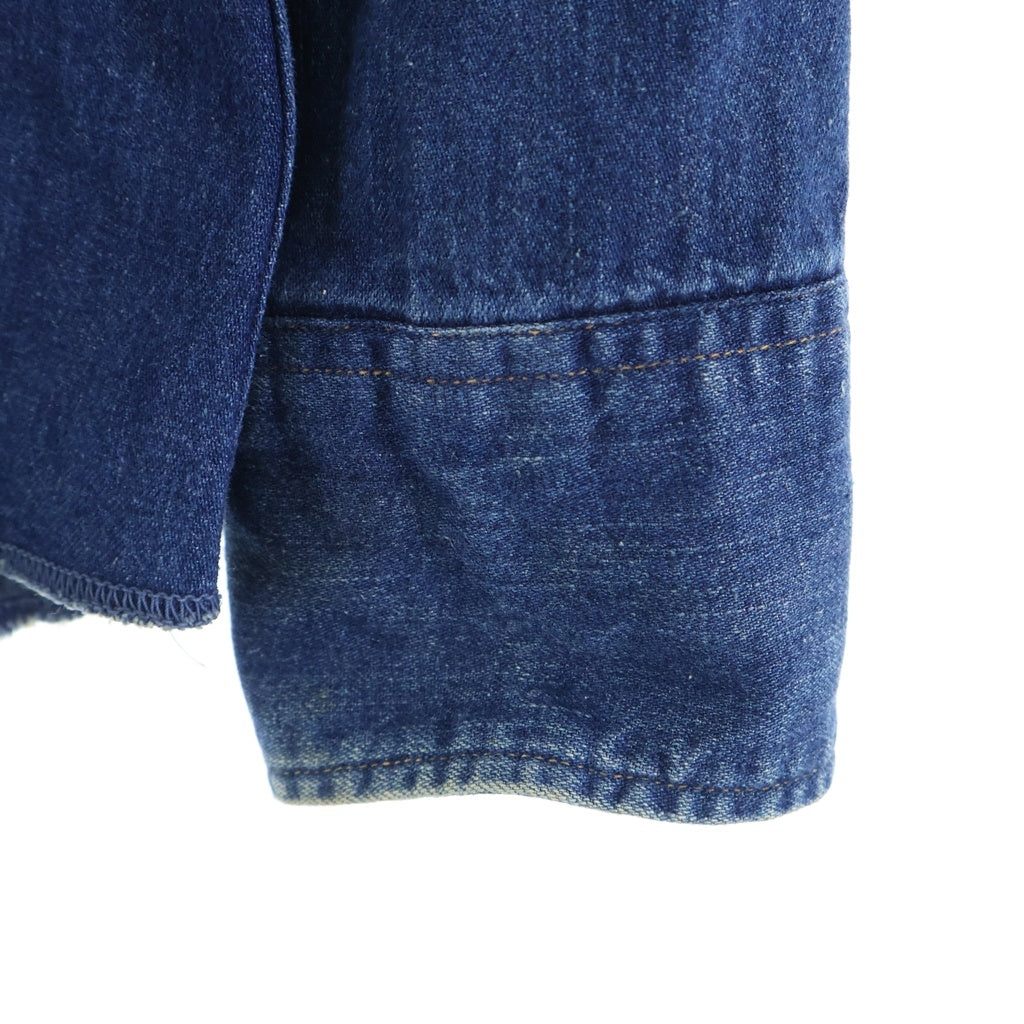 Wrangler(ラングラー) 50S VINTAGE 27-MW DENIM WESTERN SHIRT ヴィンテージ 縦ベルタグ 長袖デニムウェスタンシャツ インディゴ