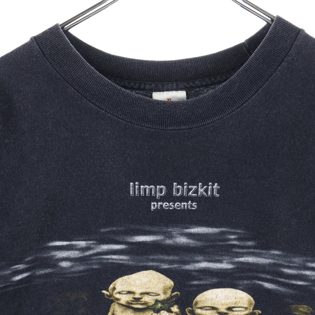 VINTAGE(ヴィンテージ) 00S VINTAGE LIMP BIZKIT CHOCOLATE STARFISH AND THE HOTDOG FLAVORED WATER リンプビズキット ヴィンテージTシャツ 半袖カットソー ブラック