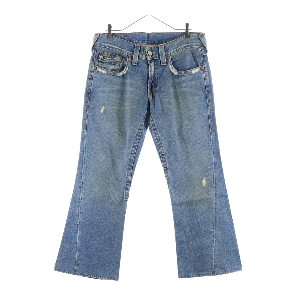 TRUE RELIGION(トゥルーレリジョン) JOEY ジョーイ コットン フレア ブーツカットデニムパンツ インディゴ 25764