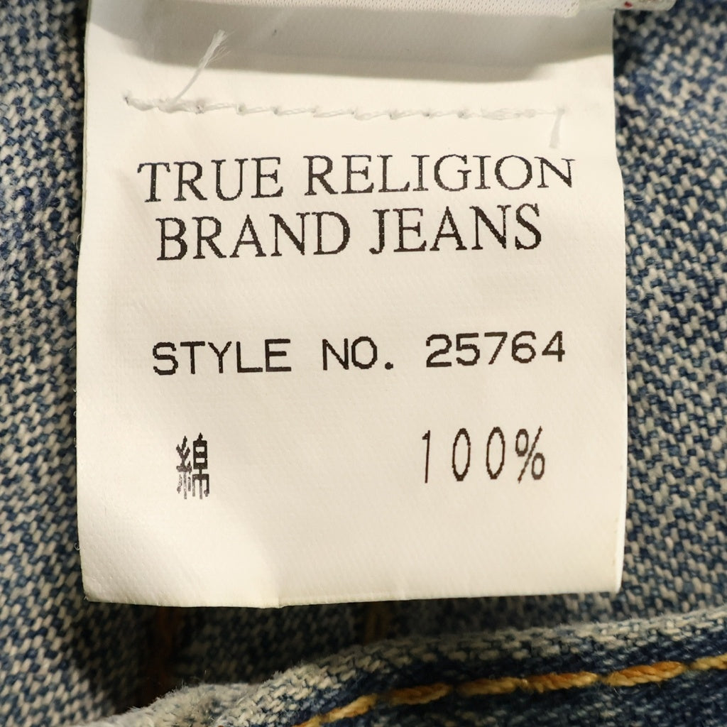 TRUE RELIGION(トゥルーレリジョン) JOEY ジョーイ コットン フレア ブーツカットデニムパンツ インディゴ 25764
