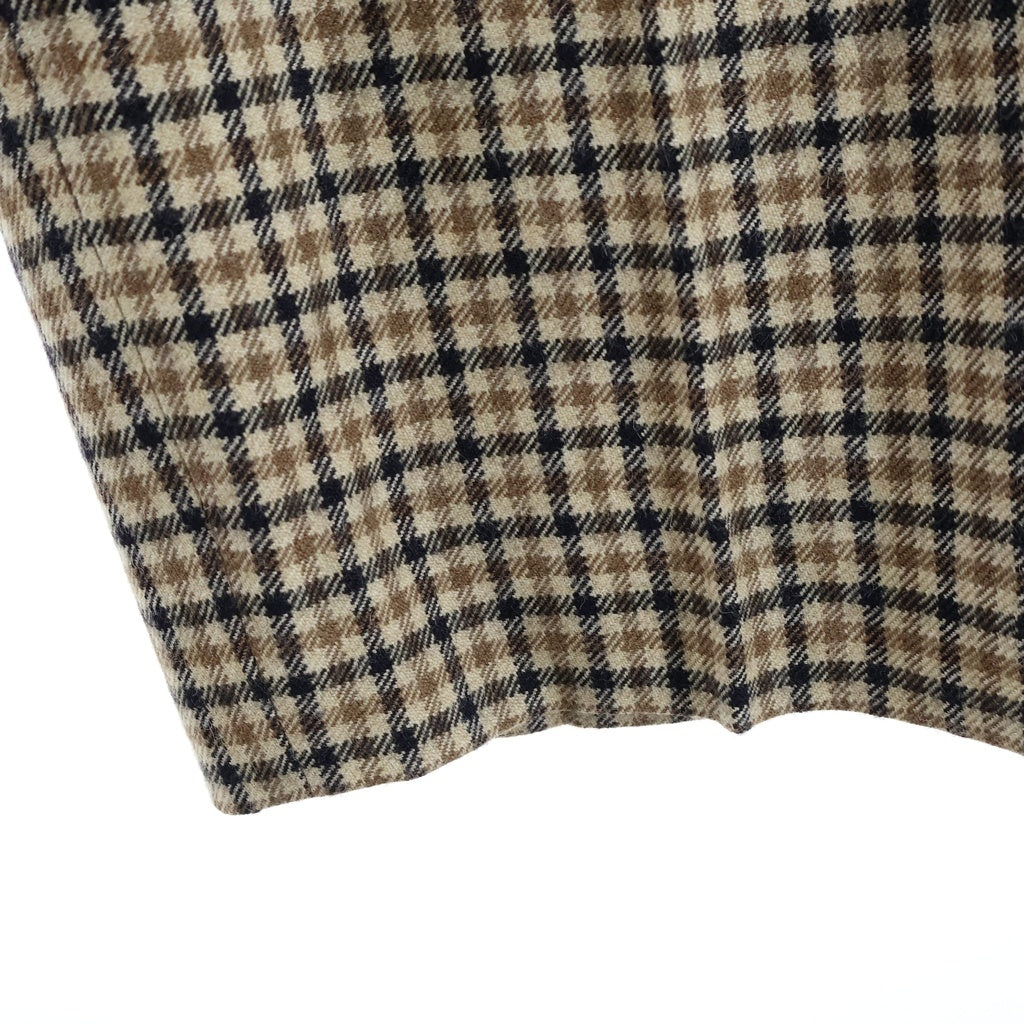 KAPTAIN SUNSHINE(キャプテンサンシャイン) Two Pleats Trousers ツープリーツ チェック トラウザーズ スラックスパンツ ブラウン KS8FPT03