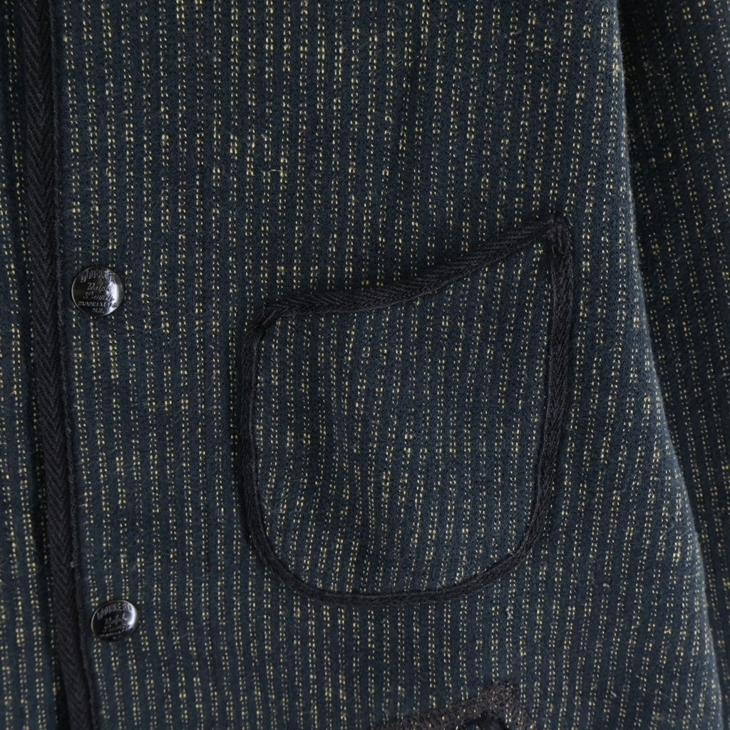 RRL(ダブルアールエル) ニットフリース ジャガード ジャケット ブラック