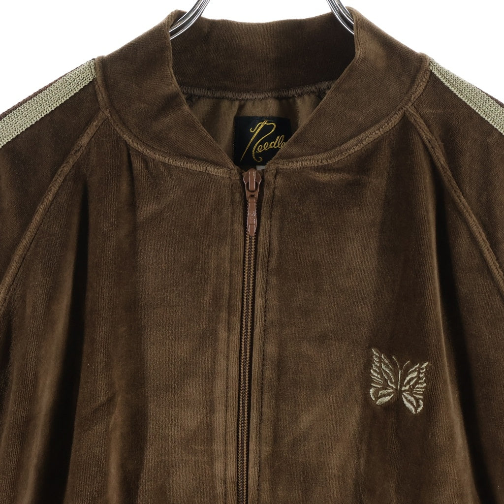 Needles(ニードルス) Velour Track Jacket ベロア トラックジャケット ブラウン LQ234