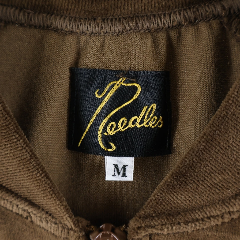 Needles(ニードルス) Velour Track Jacket ベロア トラックジャケット ブラウン LQ234