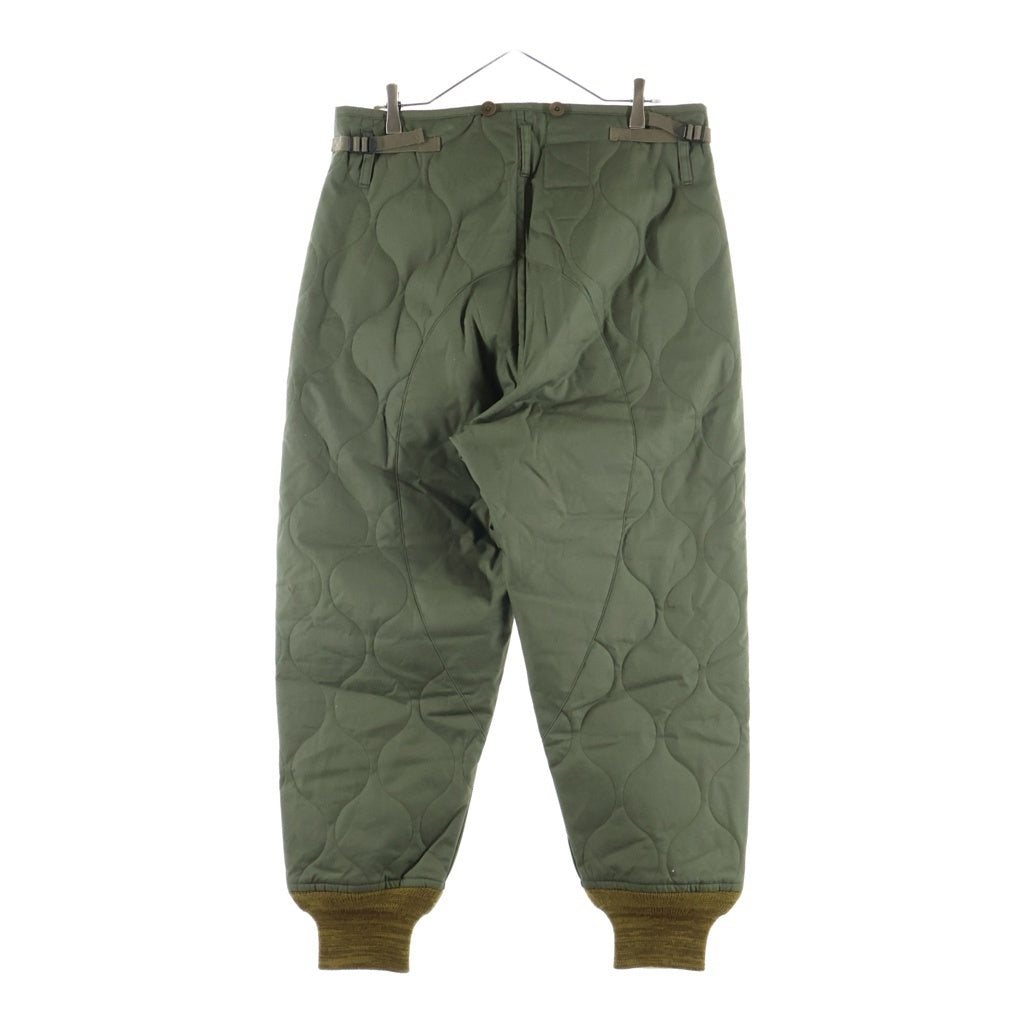 NIGEL CABOURN(ナイジェルケーボン) ×J.S HOMESTEAD QUILT LINER PT JSホームステッド キルティング ライナー パンツ カーキ 8035-00-50500