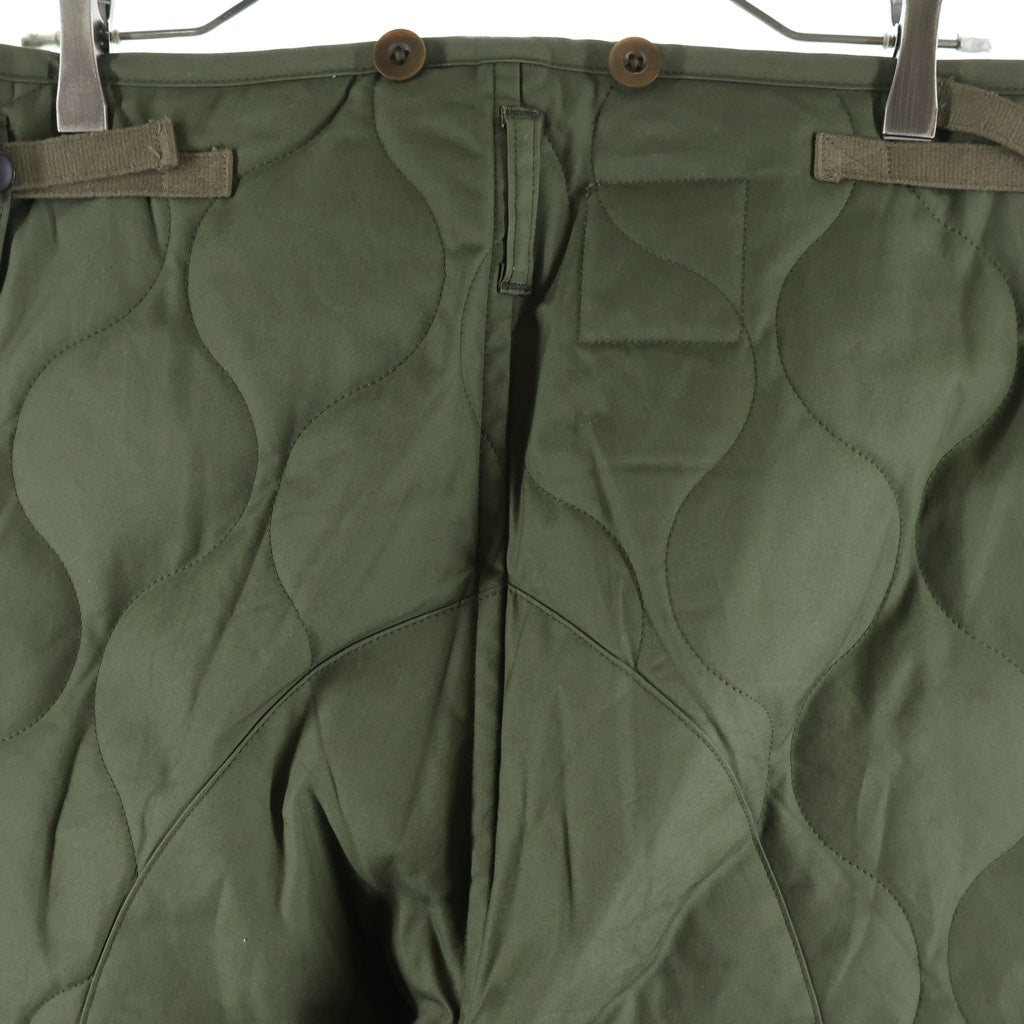 NIGEL CABOURN(ナイジェルケーボン) ×J.S HOMESTEAD QUILT LINER PT JSホームステッド キルティング ライナー パンツ カーキ 8035-00-50500