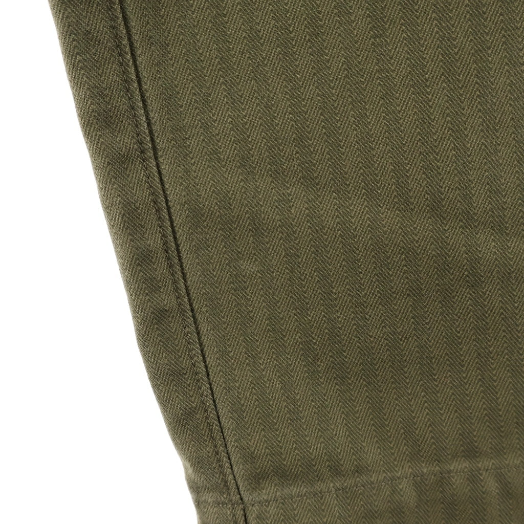 NIGEL CABOURN(ナイジェルケーボン) BATTLE DRESS PANT バトル ヘリンボーンツイル ドレス パンツ カーキ 8048-00-50009