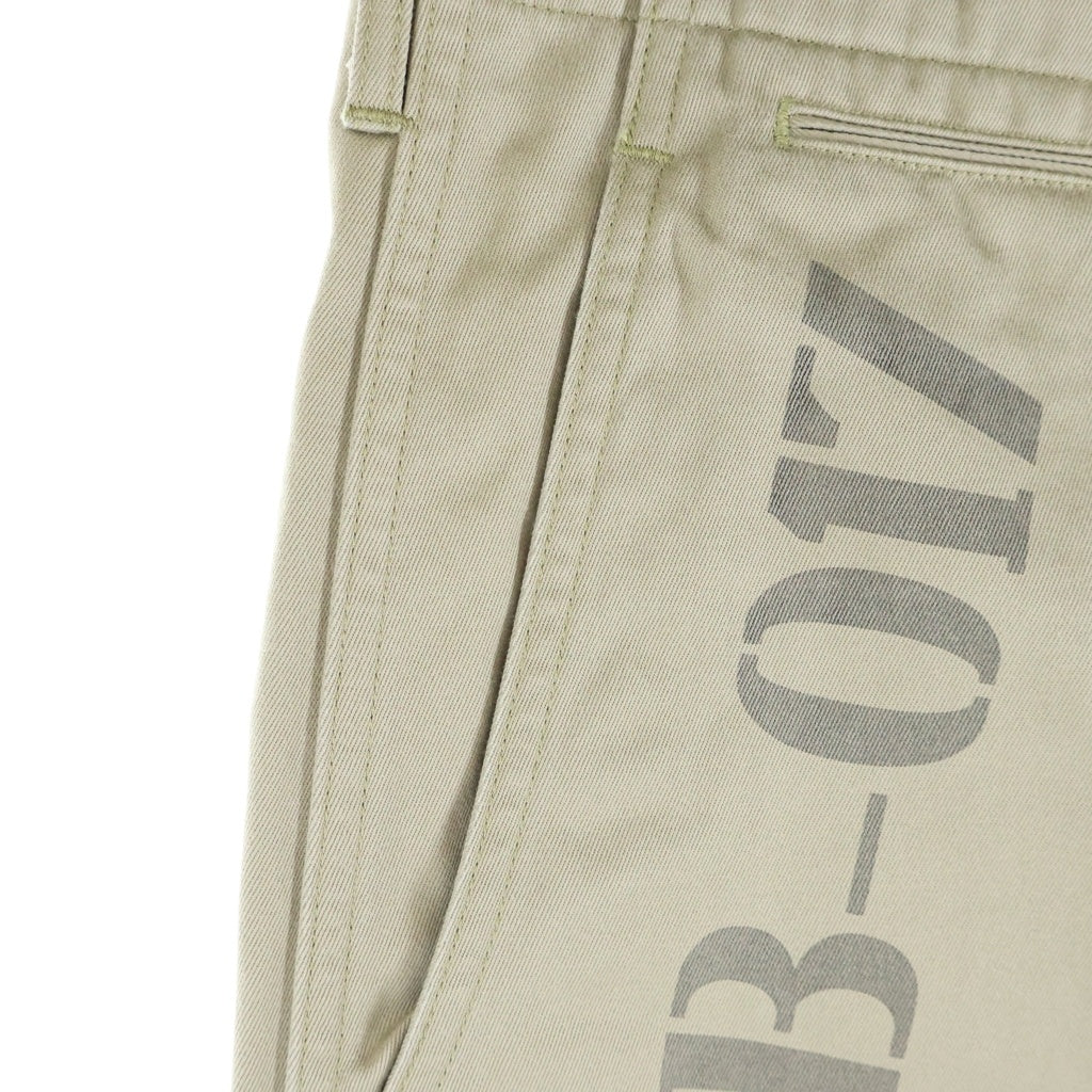 Buzz Rickson's(バズリクソンズ) ×INSCRIRE ×BEAMS アンスクリア ビームス 日本製 ボタンフライ ステンシルチノパンツ ベージュ 11-23-0283-086