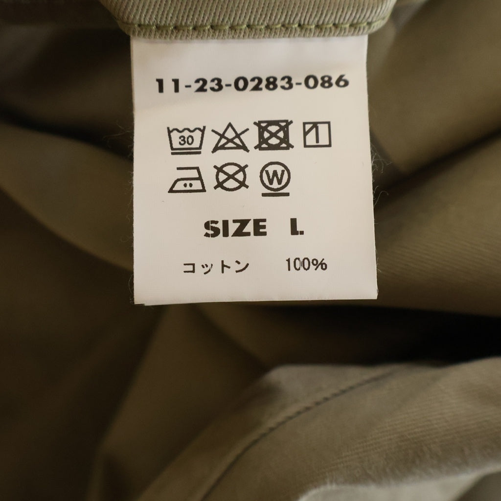 Buzz Rickson's(バズリクソンズ) ×INSCRIRE ×BEAMS アンスクリア ビームス 日本製 ボタンフライ ステンシルチノパンツ ベージュ 11-23-0283-086
