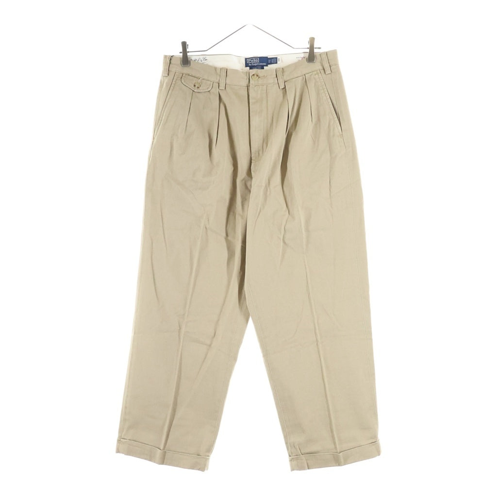 POLO RALPH LAUREN(ポロラルフローレン) THE BIG CHINO ビッグチノ 2タック テーパードパンツ ベージュ