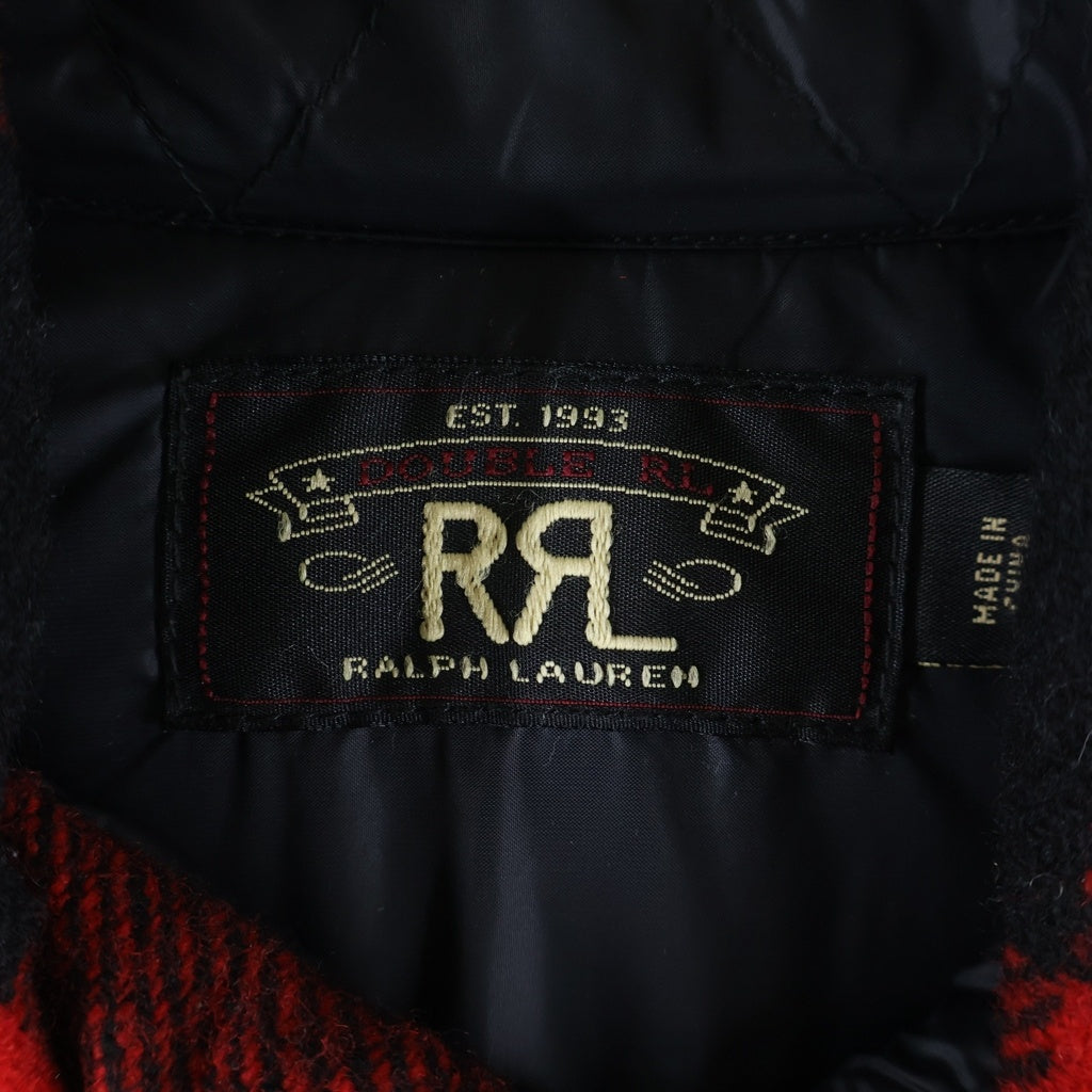 RRL(ダブルアールエル) Quilting Shirt Jacket キルティング チェック 長袖シャツジャケット レッド