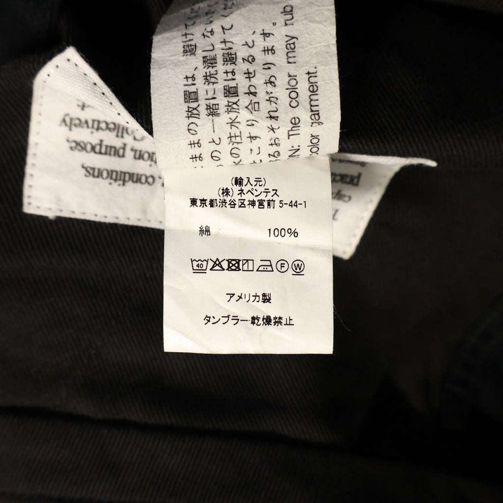Engineered Garments(エンジニアド ガーメンツ) FA PANT-COTTON BRUSHED HB エフエーパンツコットンブラッシュドエイチビー ミリタリーカーゴ ブラック PS317