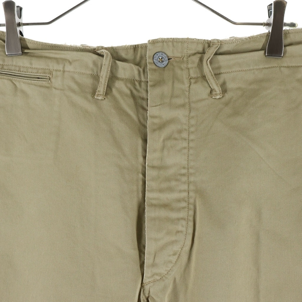 RRL(ダブルアールエル) ×BEAMS FIELD FIT CHINO ビームス フィールドフィットチノ 大脱走 ミリタリーパンツ ボタンフライ ベージュ VH-63