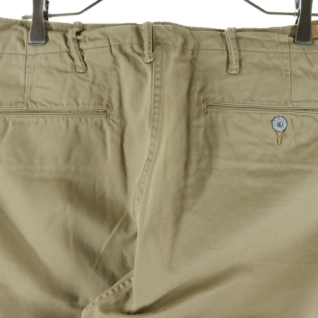RRL(ダブルアールエル) ×BEAMS FIELD FIT CHINO ビームス フィールドフィットチノ 大脱走 ミリタリーパンツ ボタンフライ ベージュ VH-63