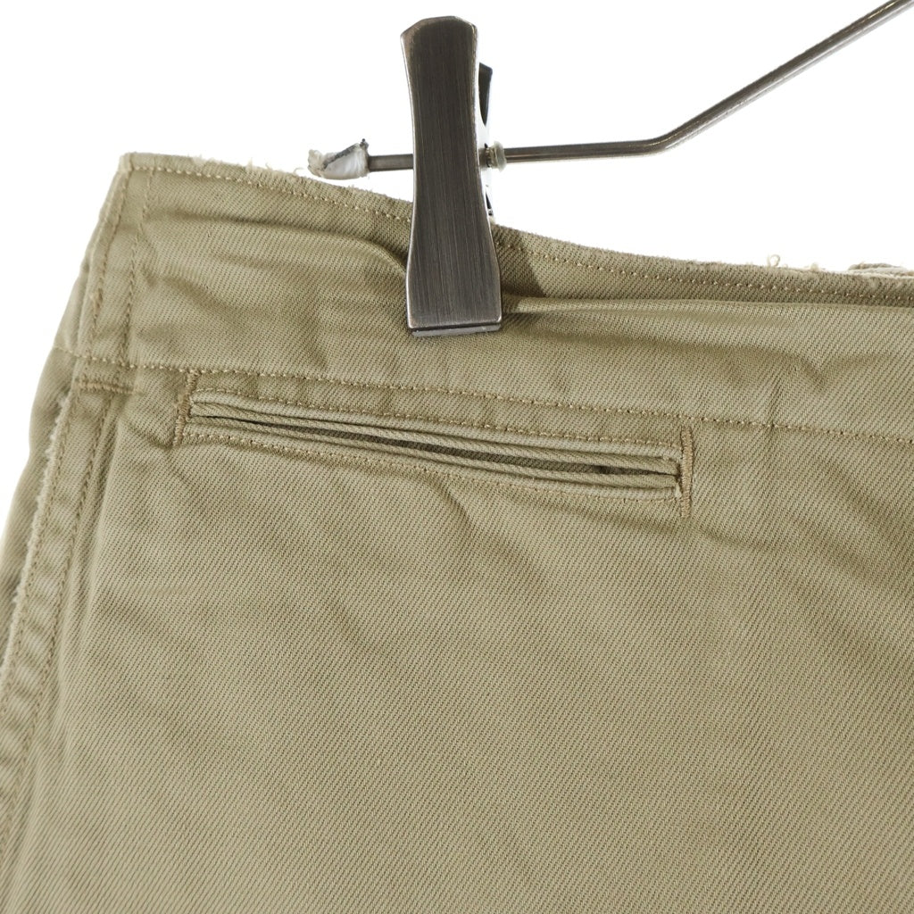 RRL(ダブルアールエル) ×BEAMS FIELD FIT CHINO ビームス フィールドフィットチノ 大脱走 ミリタリーパンツ ボタンフライ ベージュ VH-63