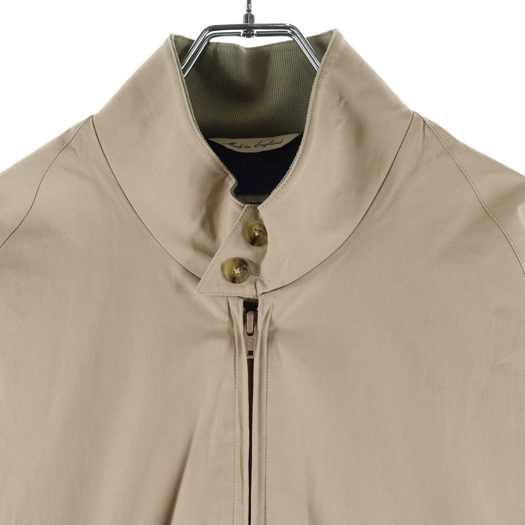 BARACUTA(バラクータ) ×BEAMS G9 Classic Model ジーナインクラシックモデル モックネックジップアップブルゾン ライナーチェック ベージュ BRCPS0598