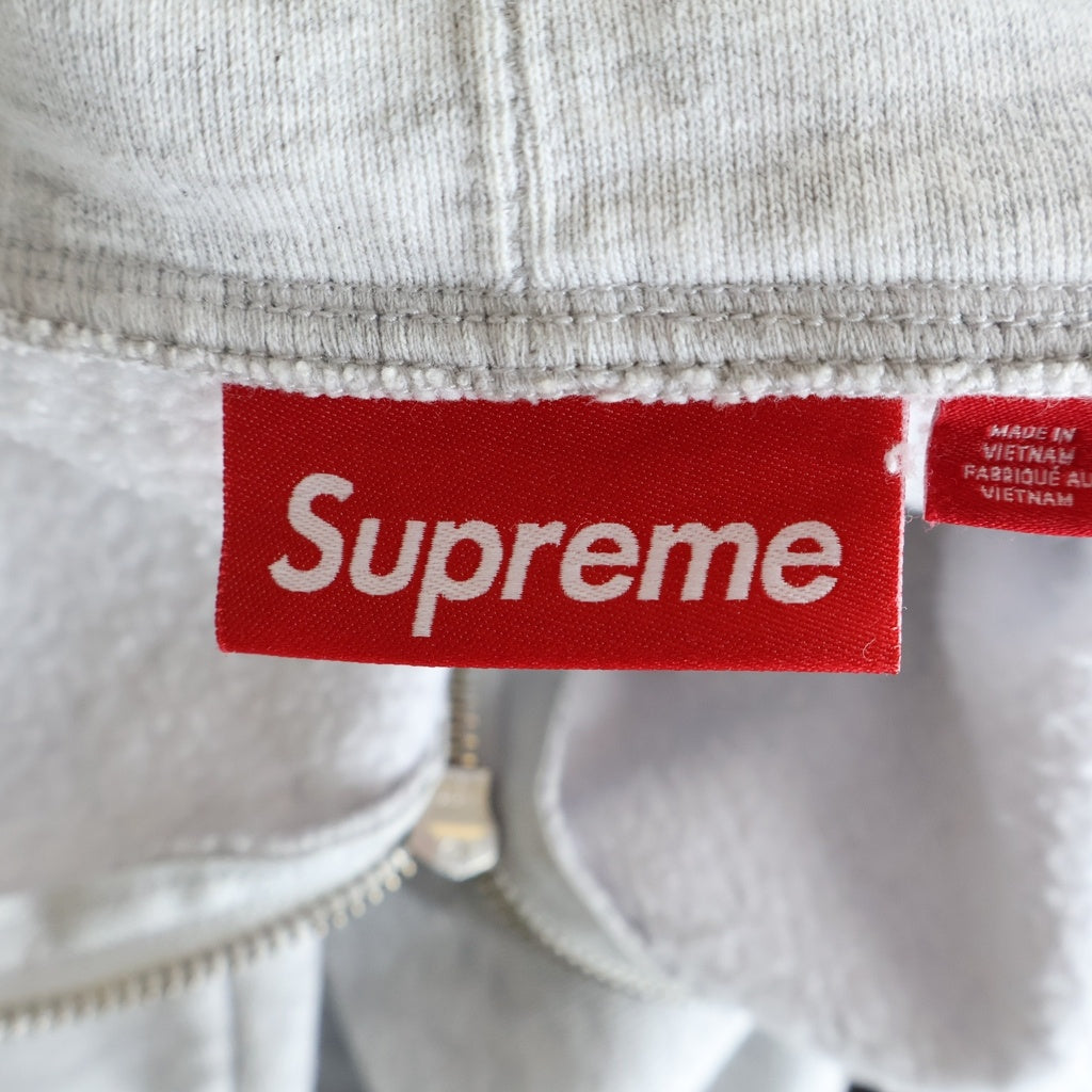 SUPREME(シュプリーム) 26SS Small Box Zip Up Hooded Sweatshirt スモールボックスロゴ ジップアップフーデッドスウェットシャツ パーカー グレー