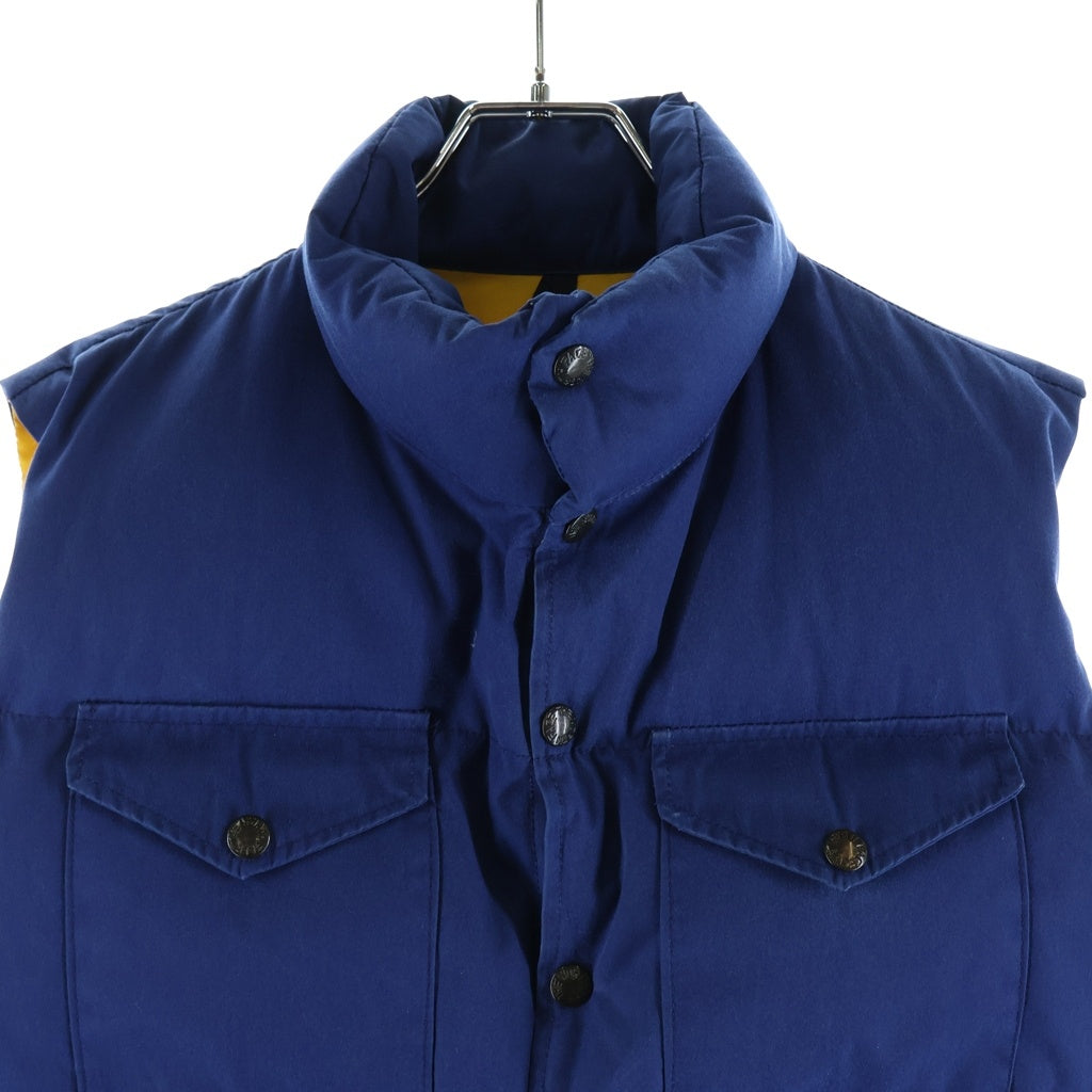 THE NORTH FACE(ザノースフェイス) 90S VINTAGE ヴィンテージ 茶タグ復刻 スナップダウンベスト ブルー/イエロー