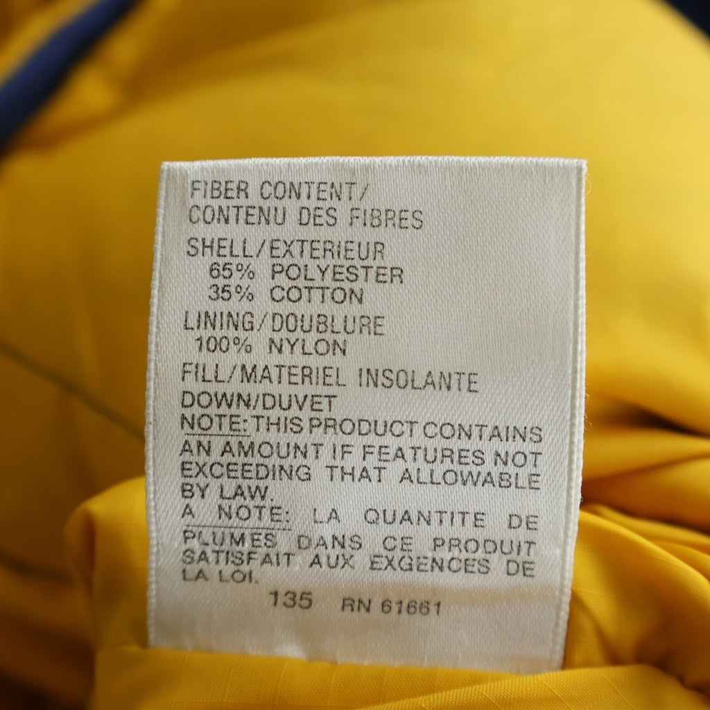 THE NORTH FACE(ザノースフェイス) 90S VINTAGE ヴィンテージ 茶タグ復刻 スナップダウンベスト ブルー/イエロー