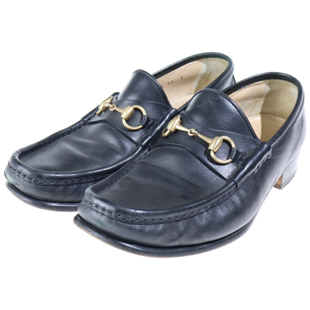 GUCCI(グッチ) ホースビットローファー レザーシューズ ブラック 110-0009