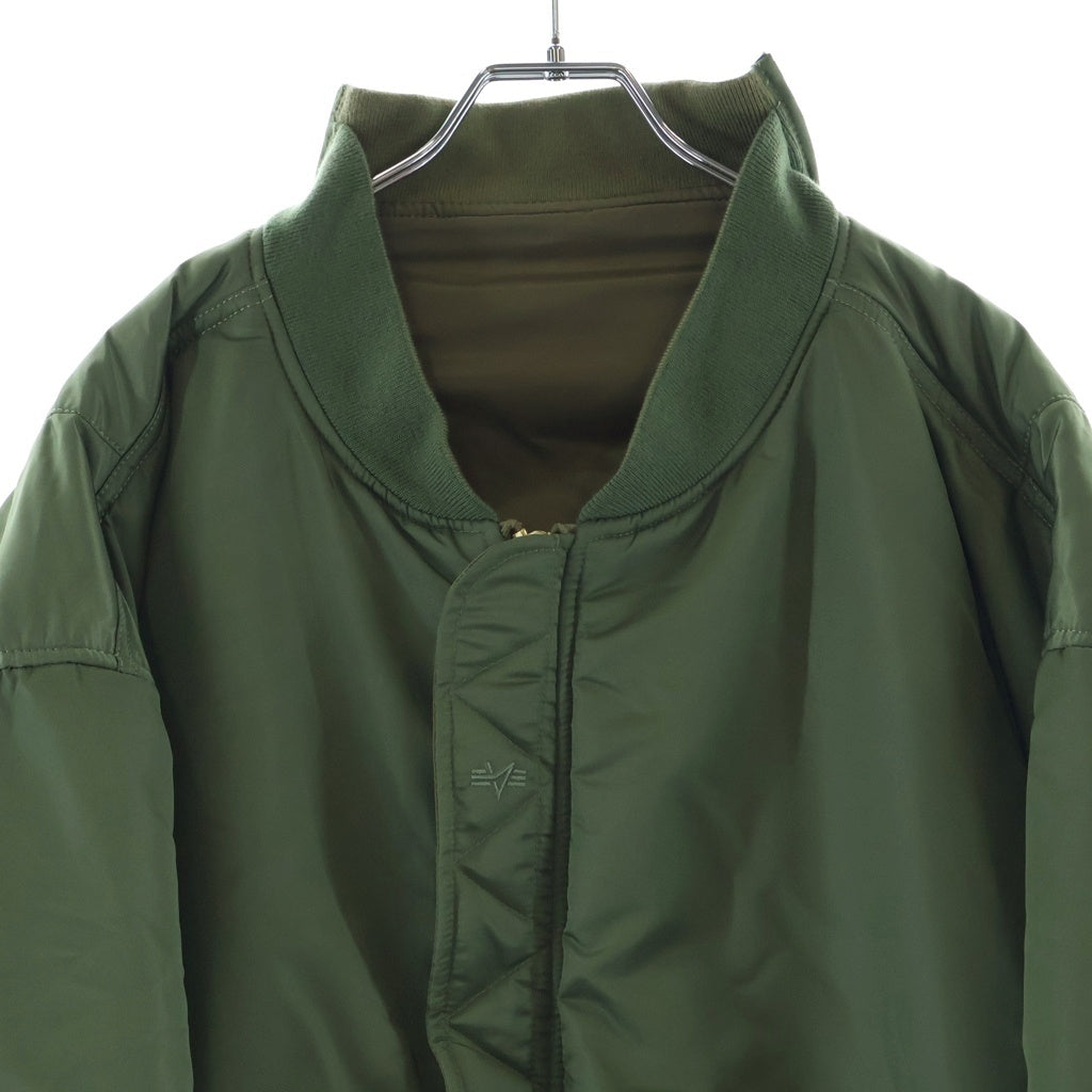 VETEMENTS(ヴェトモン) ×Alpha Industries アルファインダストリーズ リバーシブル MA-1 ボンバージャケット カーキ UH76BO450GO