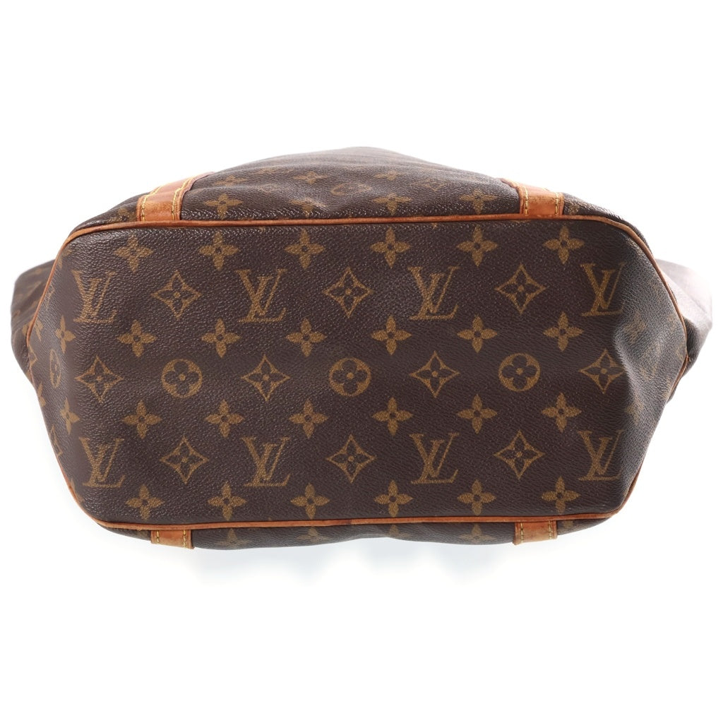 LOUIS VUITTON(ルイヴィトン) モノグラム サックショッピング ゴールド金具 レザー トートバッグ ハンドバッグ ブラウン M51108 MB0938 レディース