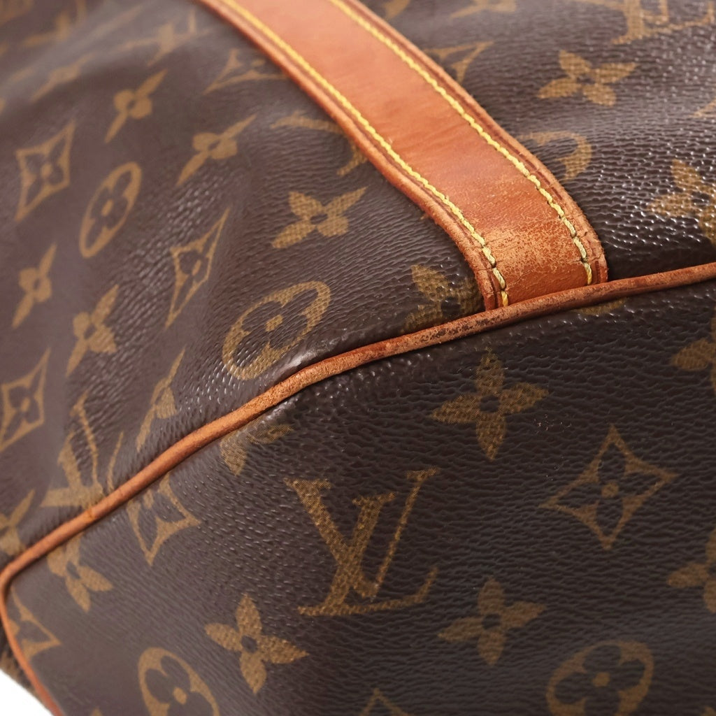LOUIS VUITTON(ルイヴィトン) モノグラム サックショッピング ゴールド金具 レザー トートバッグ ハンドバッグ ブラウン M51108 MB0938 レディース