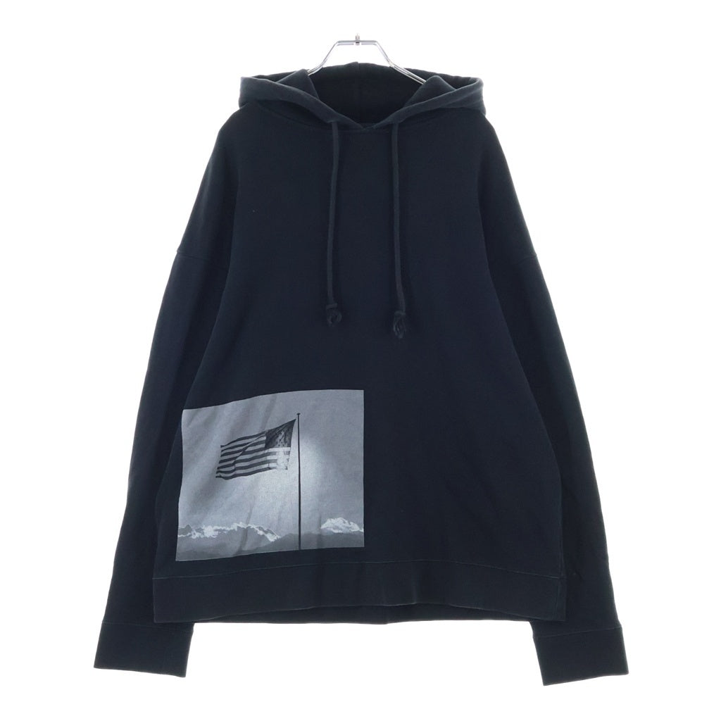 RAF SIMONS(ラフシモンズ) 17SS ROBERT MAPPLETHORPE ロバートメープルソープ フォトプリント プルオーバーフーディー パーカー ブラック 171.161