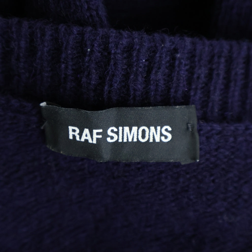 RAF SIMONS(ラフシモンズ) 16AW 再構築 ハンドステッチ クルーネックニットスウェット セーター パープル