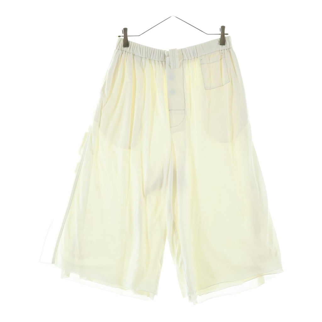 MARNI(マルニ) 19SS コットン ウエストゴム クロップドワイドパンツ アイボリー PJMU0011A0