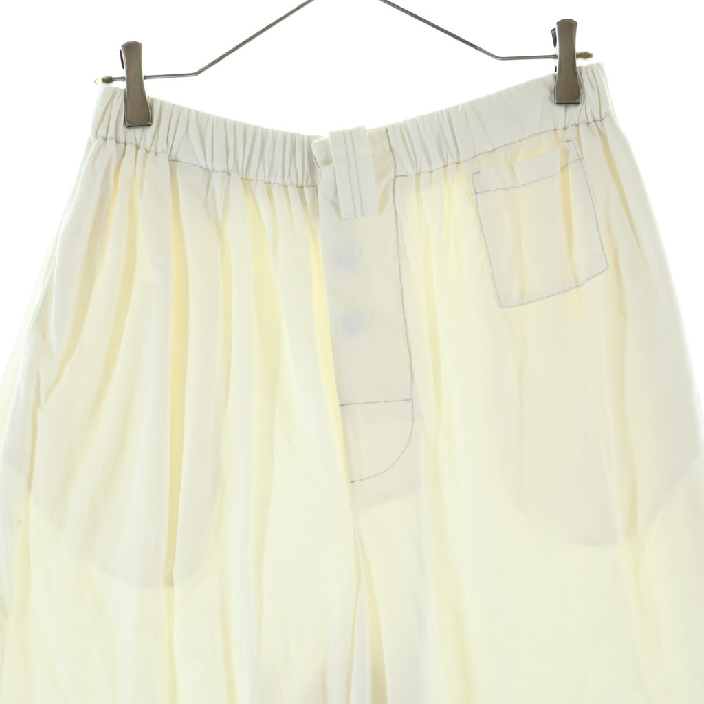 MARNI(マルニ) 19SS コットン ウエストゴム クロップドワイドパンツ アイボリー PJMU0011A0