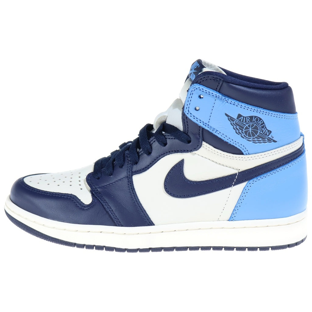 NIKE(ナイキ) AIR JORDAN 1 RETRO HIGH OG エアジョーダン1 レトロ ハイカットスニーカー ブルー/ホワイト US9/27cm 555088-140