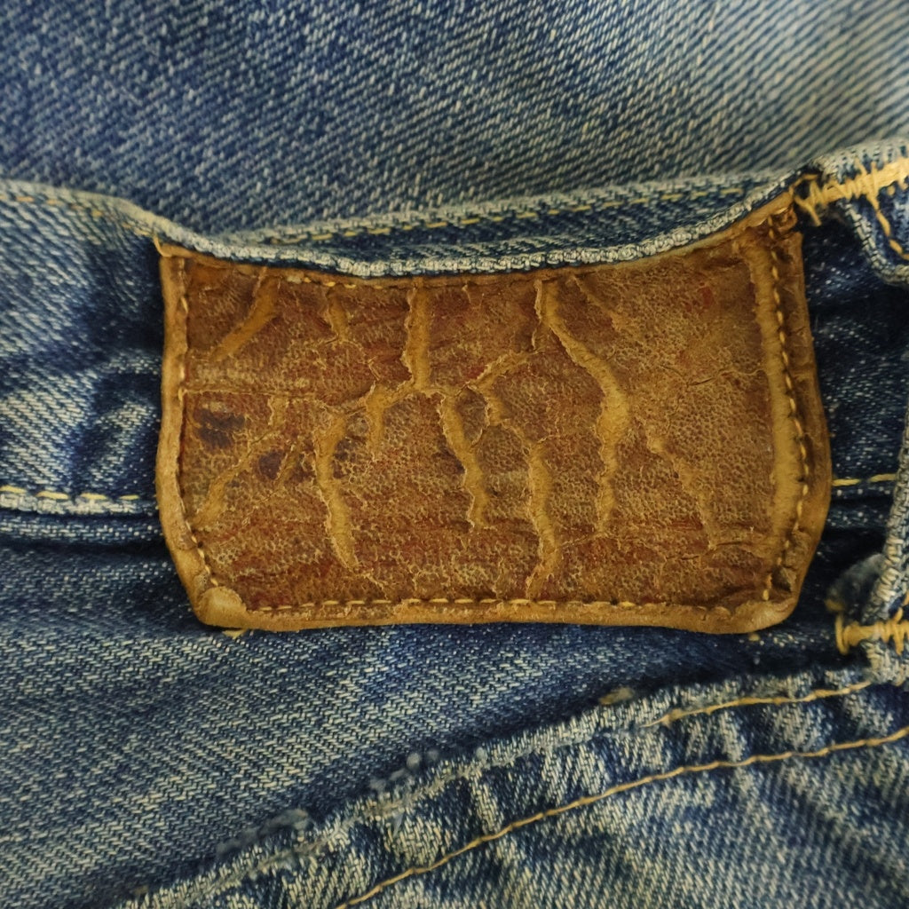 Levi's(リーバイス) 50S VINTAGE 501XX 53MODEL ヴィンテージ 53モデル 革パッチ 両面ビッグE 均等V ボタンフライ デニムパンツ インディゴ