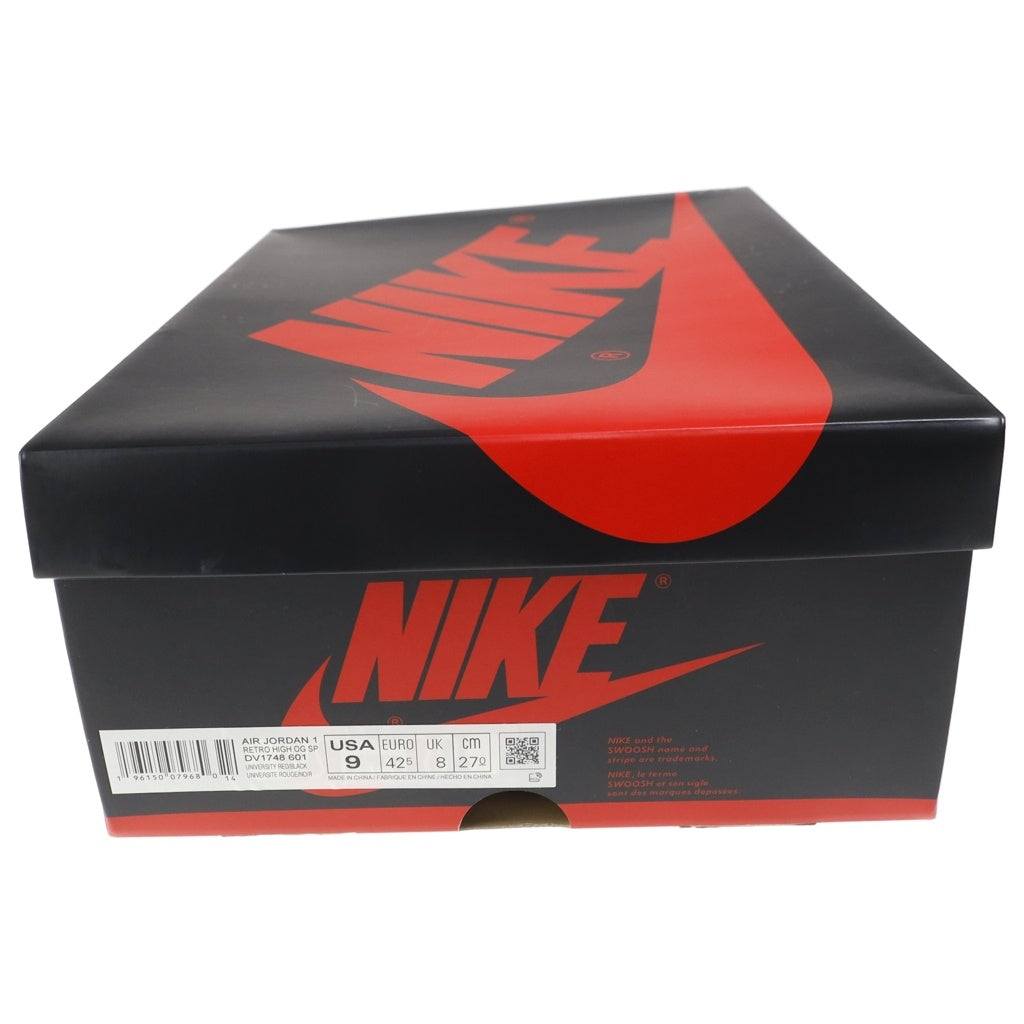 NIKE(ナイキ) AIR JORDAN 1 RETRO HIGH OG NEXT CHAPTER エアジョーダン1 レトロ ネクストチャプター ハイカットスニーカー レッド/ホワイト US9/27cm DV1748-601